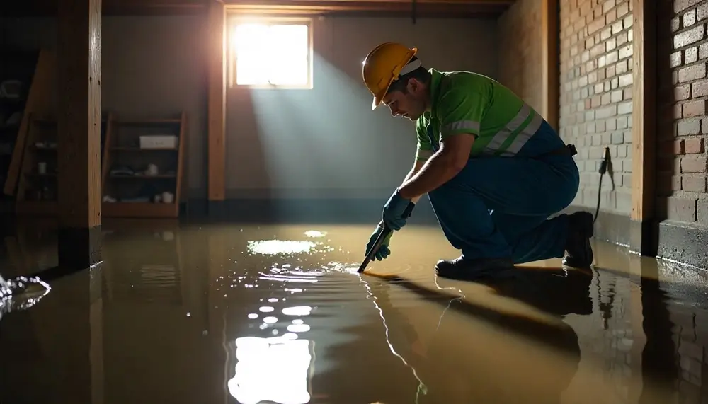 Professional water damage restoration services in Shirland, IL